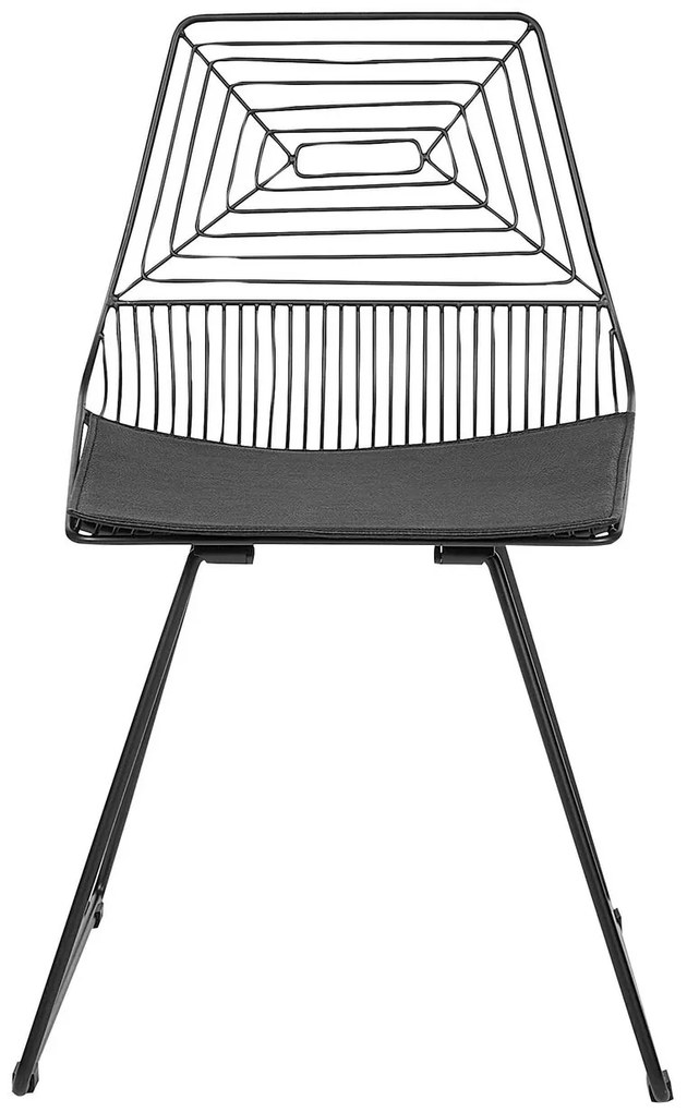 Set 2 buc scaun tip bar Bricio (negru). 1078015