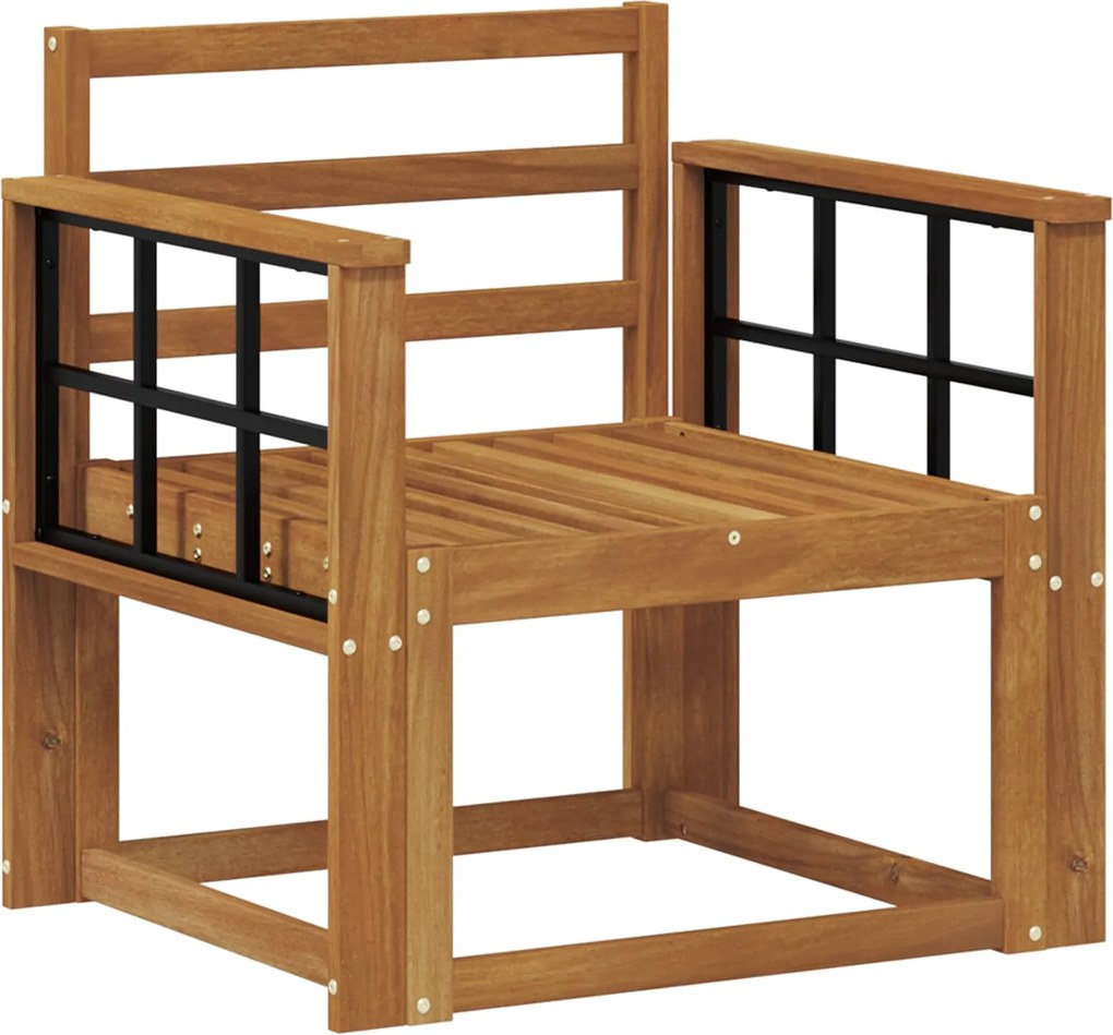 vidaXL Canapea de exterior Lemn Solid de Acacia natural