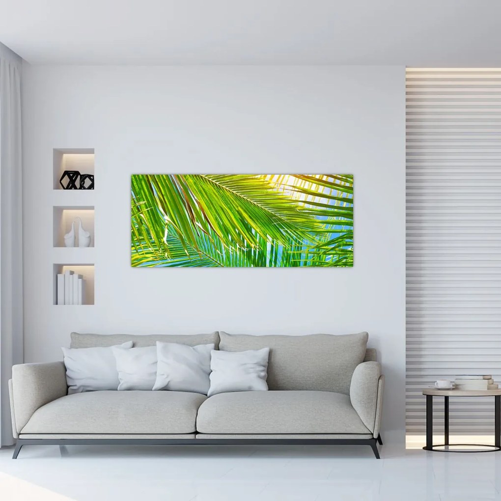 Tablou - Frunze de palmier (120x50 cm)