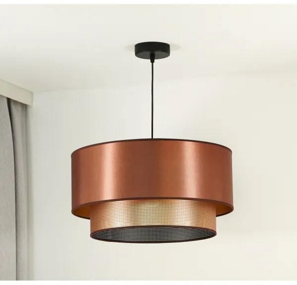 Lustră pe cablu COPPER Duolla SHINY 1xE27/15W/230V d. 45 cm cupru