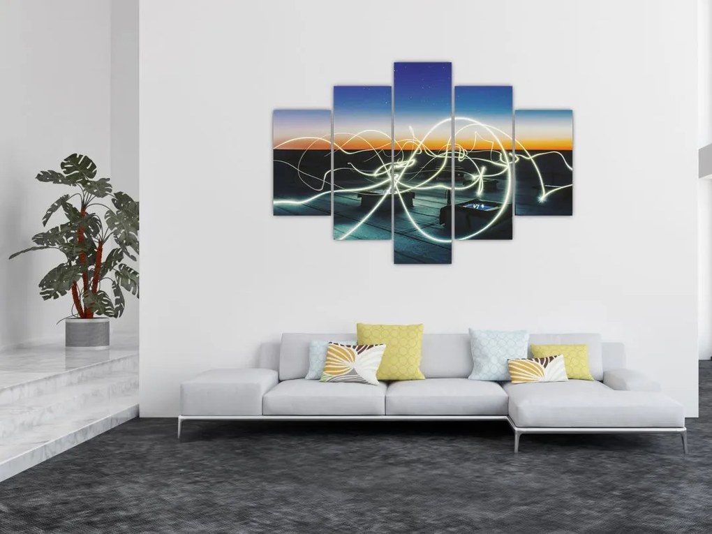 Tabloul - privire spre cer din acoperiș (150x105 cm)