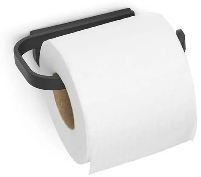Suport hartie igienica Brabantia MindSet 1005665, Acoperit cu minerale, Elemente de fixare ascunse, Gri inchis