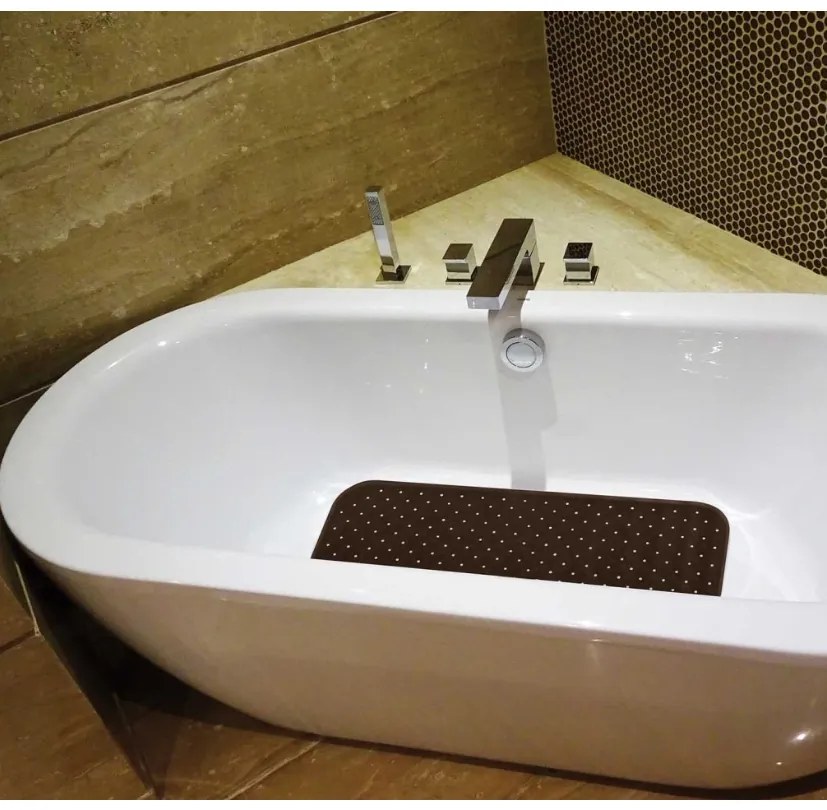 Spirella Suport antiderapant pentru cadă CLASS Premium, maro, 36 x 97 cm