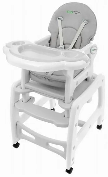 Scaun de masa 3 in 1 Ecotoys HC-223 Gri