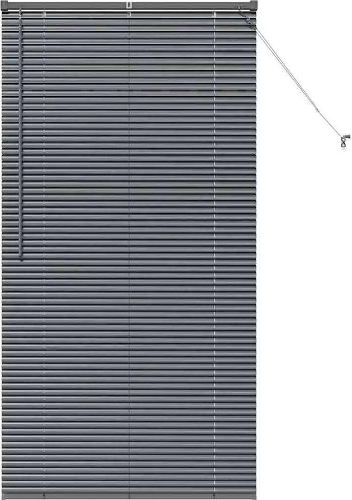 vidaXL Jaluzele venetiene Manual Gri închis 175 x 90 cm Aluminiu