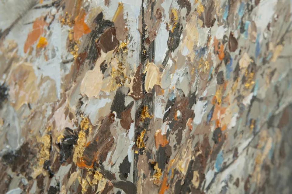 Tablou multicolor din lemn si panza, 120 x 3,7 x 80 cm, Londra Mauro Ferreti