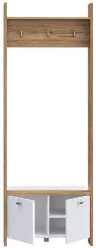 Cuier Ryloth Stejar Catania Si Alb, 74.1 Cm