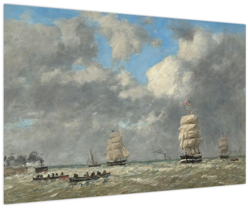 Tablou - Eugène Boudin, Le Havre, reproducere (90x60 cm)