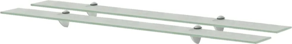 vidaXL Rafturi suspendate, 2 buc., 100 x 20 cm, sticlă, 8 mm