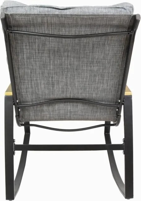 Fotoliu suspendat, oțel, perne căptușite, gri, 2 buc