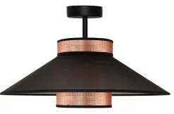 Lustră aplicată RIO Duolla SHINY 1xE27/15W/230V d. 45 cm negru/cupru