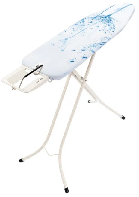 Masa de calcat Brabantia A 90300124, 110x30 cm, 7 pozitii reglabile, Suport pentru fier de calcat, Alb