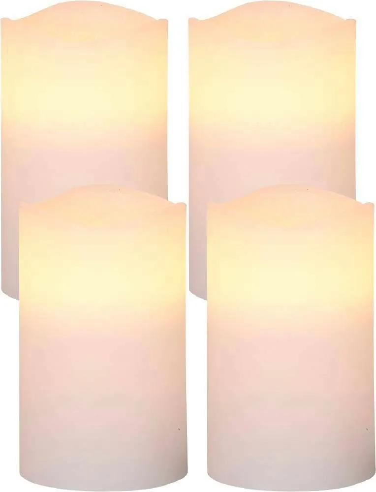 EGLO LED Set 4 lumanari MAI albe 7,5/12,5 cm