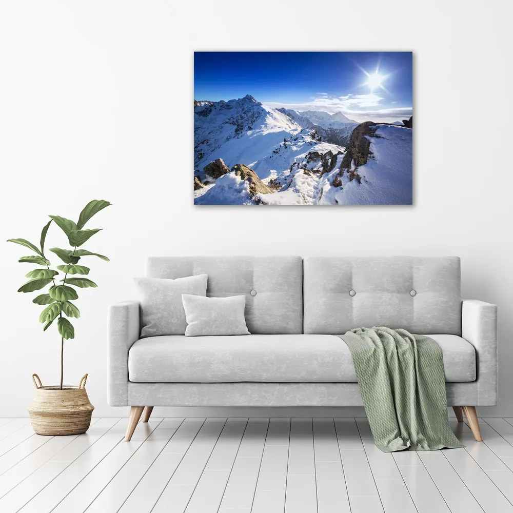 Tablouri tipărite pe pânză Summit-ul tatra