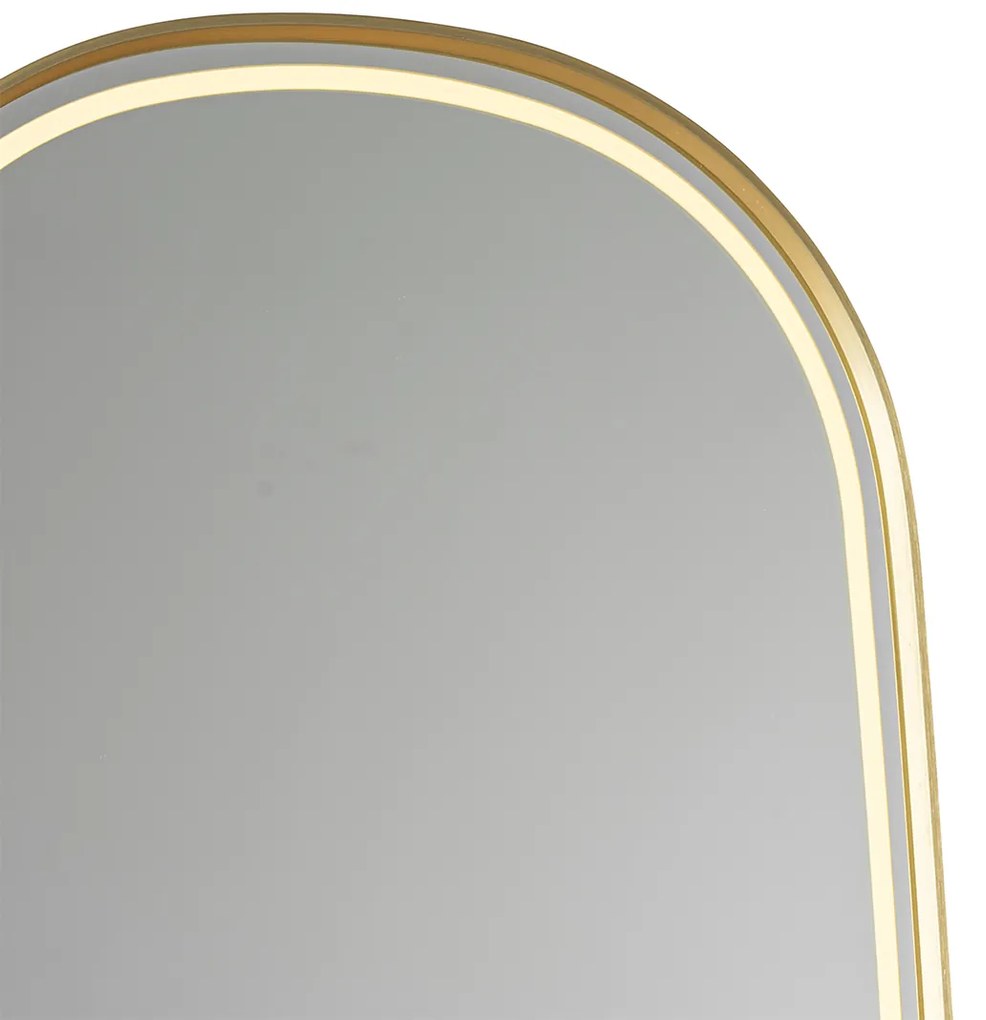 Oglinzi de baie moderne auriu incl. LED și dimmer tactil - Geraldien