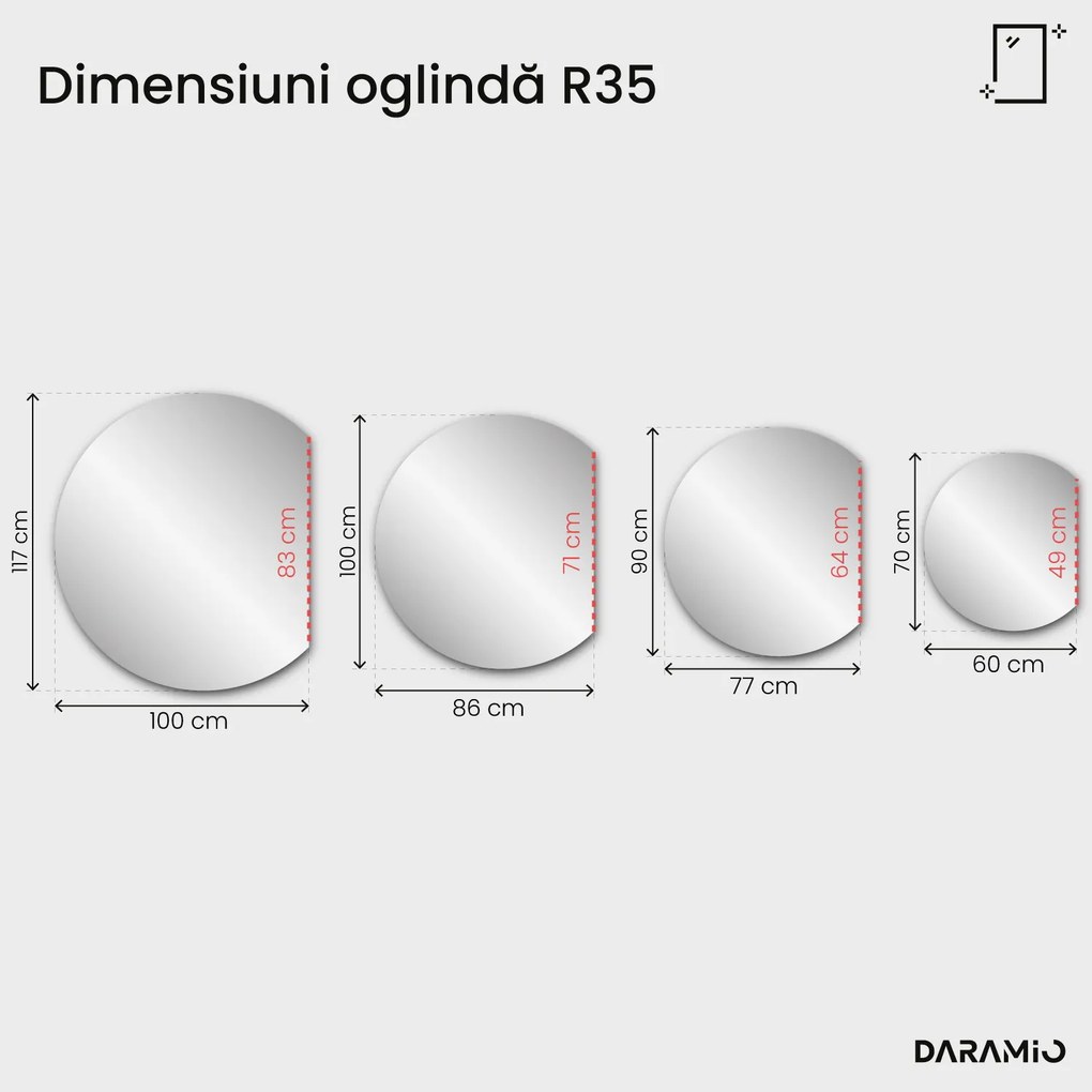 Oglindă bronz Pure R35