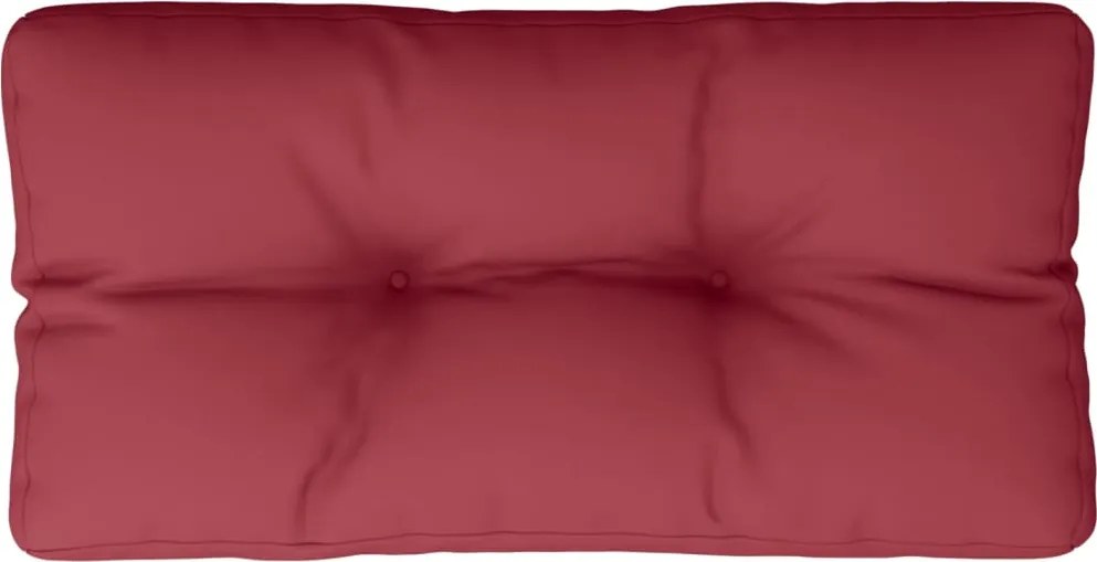 vidaXL Pernă de paleți, roșu vin, 80x40x12 cm, material textil