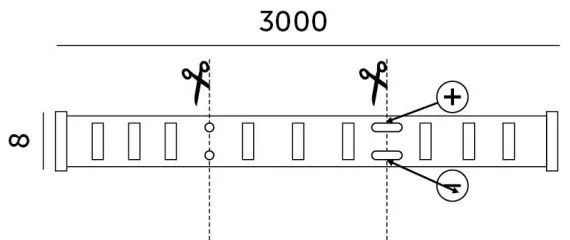 Bandă LED dimabilă LUMOS LED/25W/230V 3m 3000K
