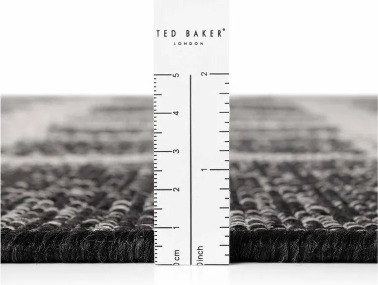 Covor pentru exterior și interior negru/crem 160x230 cm Haringey Ruskin – Ted Baker
