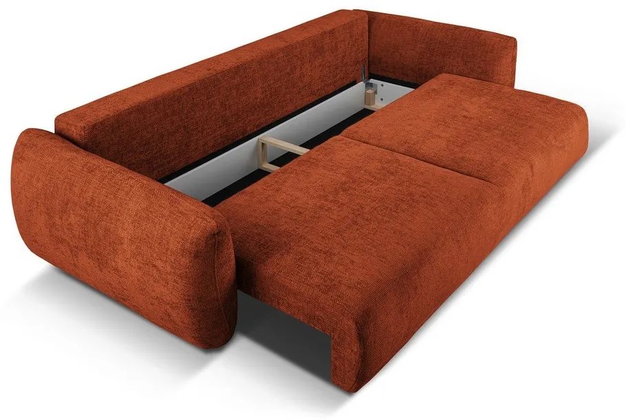 Canapea portocalie 240 cm Matera – Cosmopolitan Design