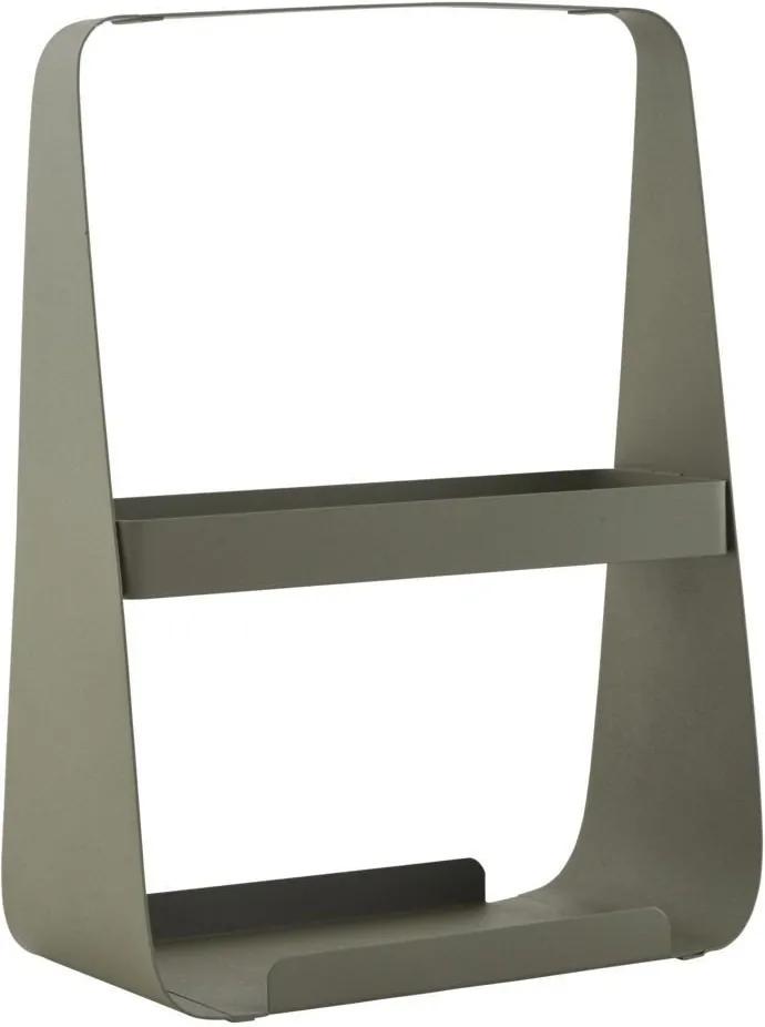 Raft Metalic pentru Reviste - Otel Gri lungime(25cm) x adancime(13.5cm) x inaltime(35cm)