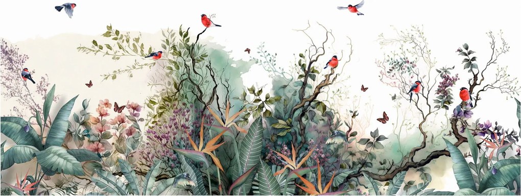 Tablou - Peisaj natural, acvariu (120x50 cm)