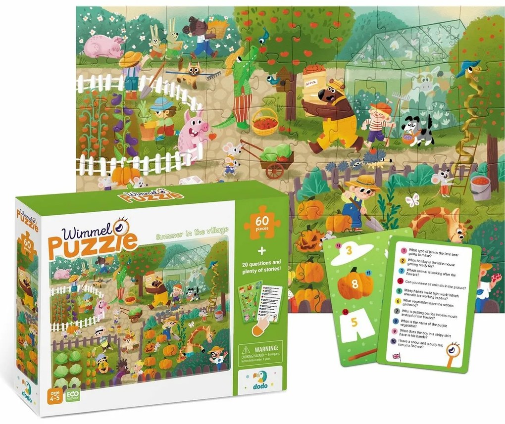 Dodo Puzzle Vara la țară, 60 piese