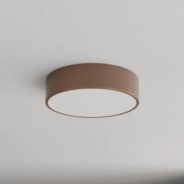 Brilagi - Plafonieră de baie cu senzor CLARE 2xE27/24W/230V diam. 30 cm maro IP54