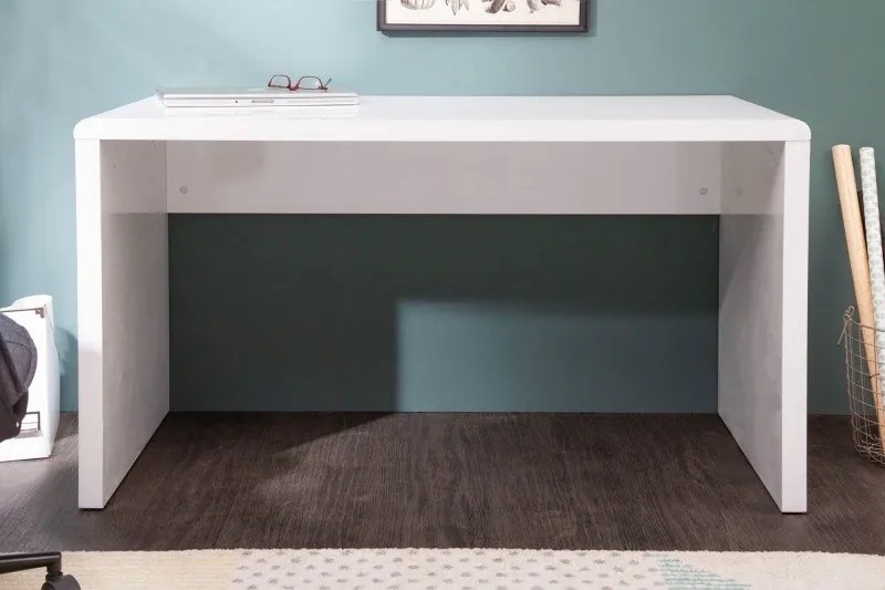 Birou modern alb, simplu si elegant, Fast Trade 120cm