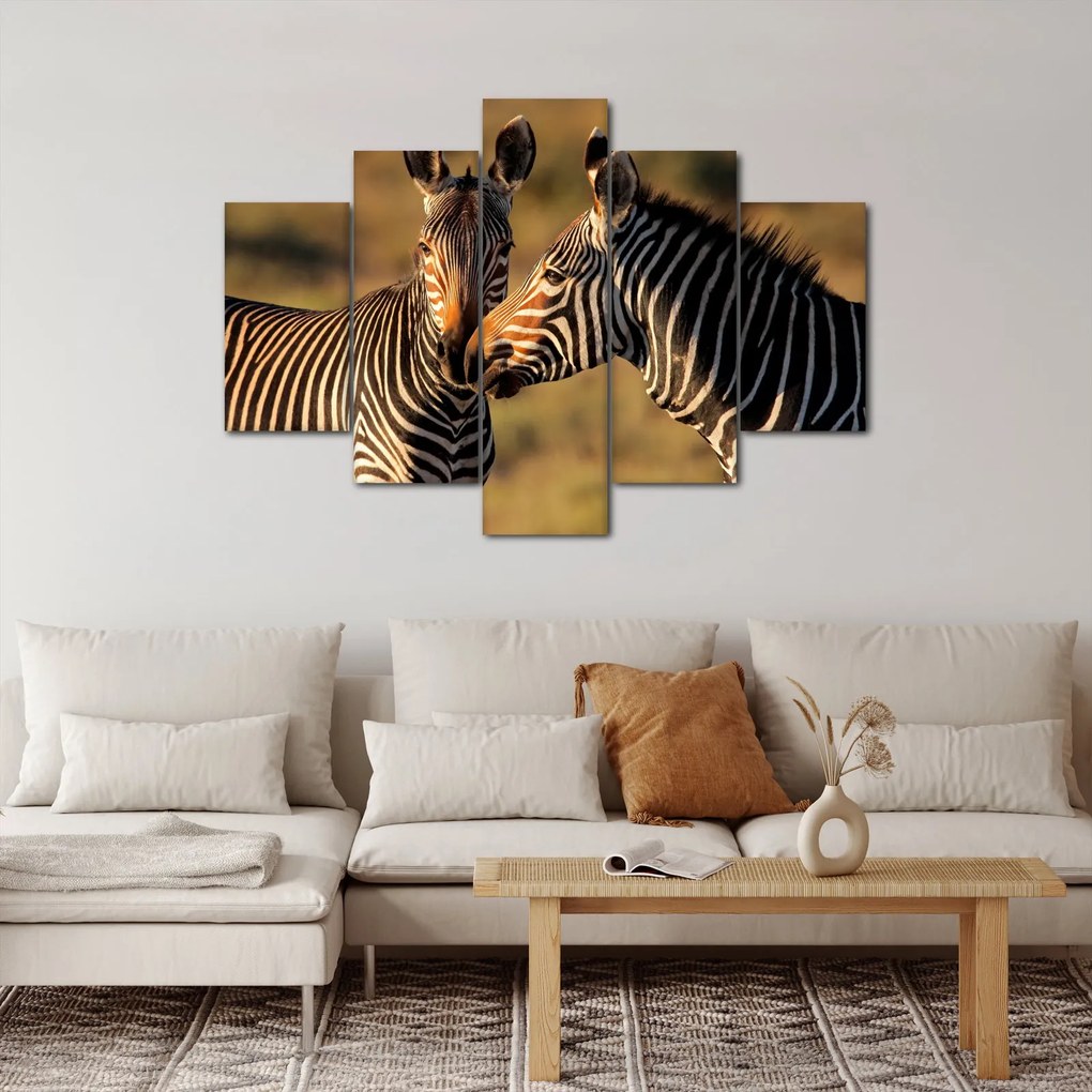Tablou - Două zebre (150x105 cm)