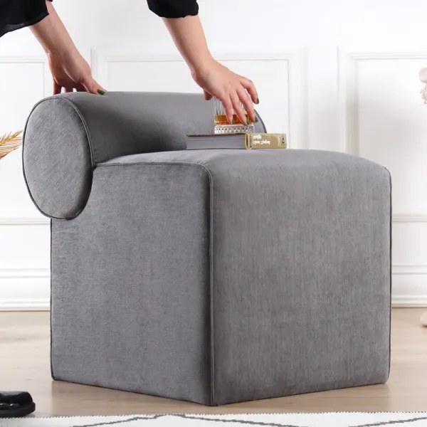 Taburet TIKI, 47 x 45 cm, gri