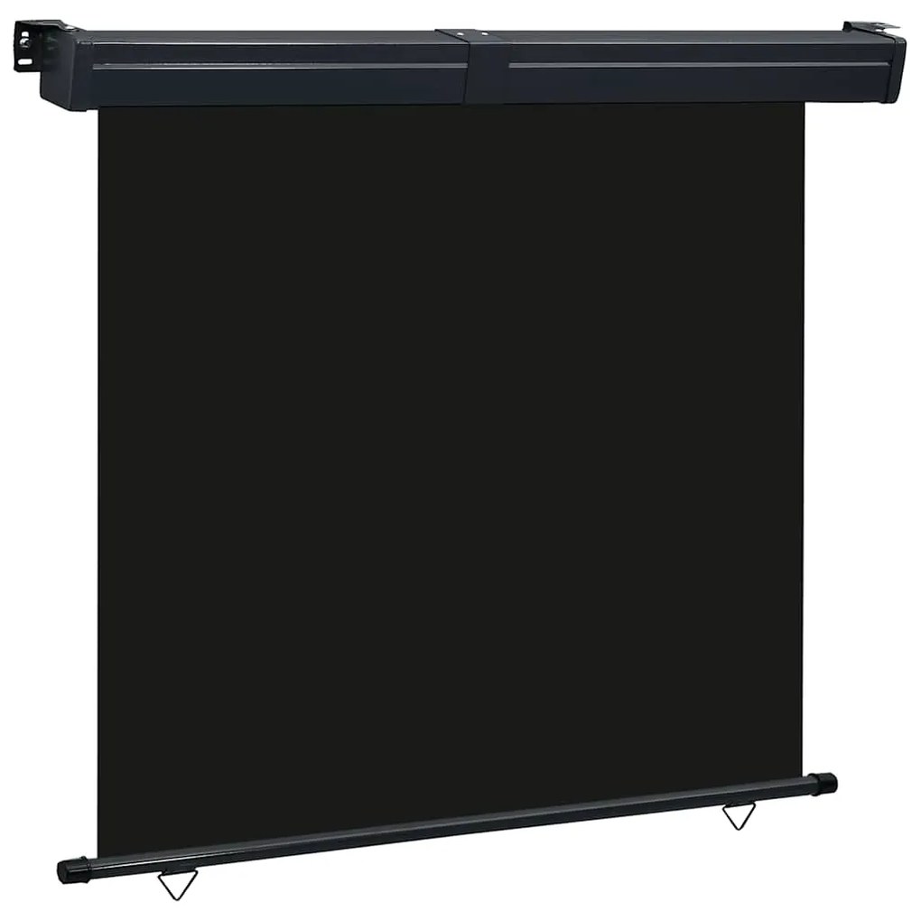 vidaXL Copertină laterală de balcon, negru, 165 x 250 cm