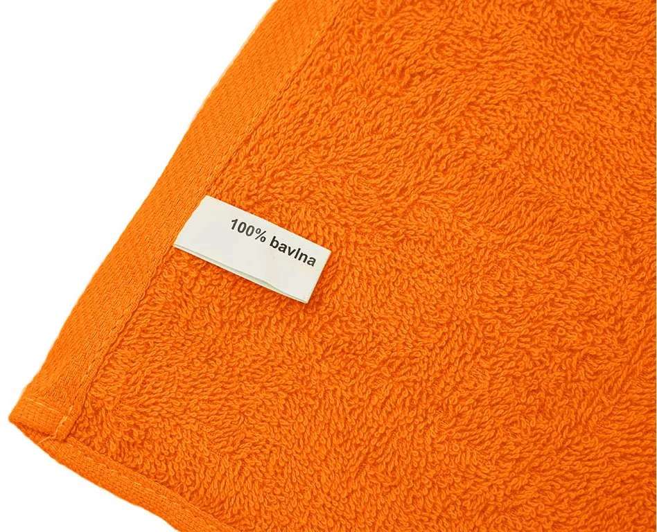 Prosop maini pentru copii Bella, portocaliu 30x50 cm, 100% bumbac