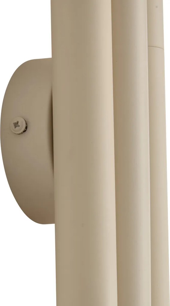 Lampă de perete retro bej cu 3 lumini - Pipes