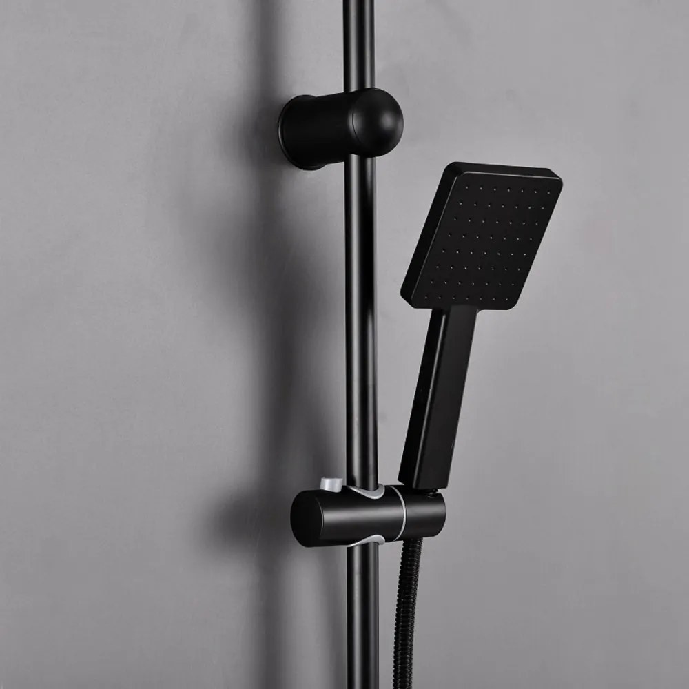 Set de duș Altar Black fără baterie