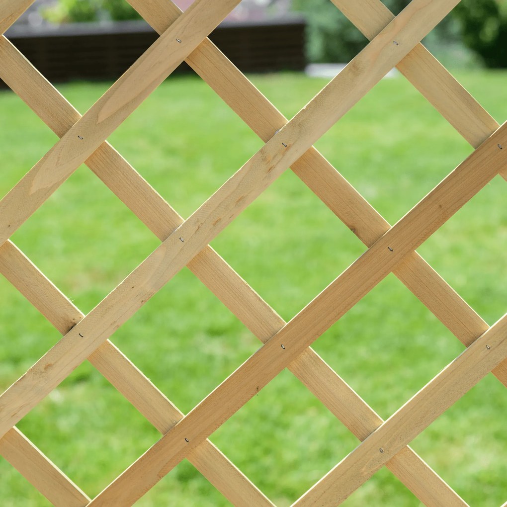 Ecran grilaj, natural, lemn, 60x120 cm, KALIFE TYP 1