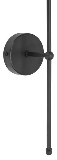 Aplica de perete MADELA 1xE14/40W/230V neagră