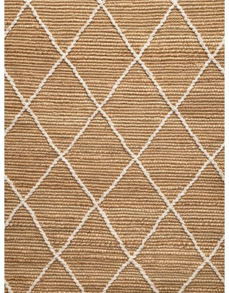 Covor în culoare naturală țesut manual din iută 80x150 cm Kunu – Hanse Home
