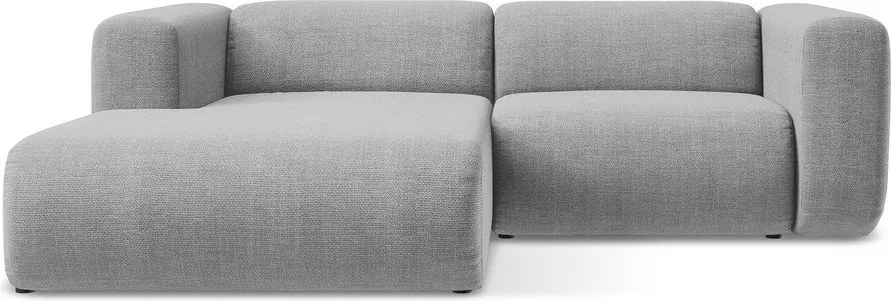 Colțar gri deschis (cu colț pe partea stângă/cu șezlong) Ekahi – Makamii