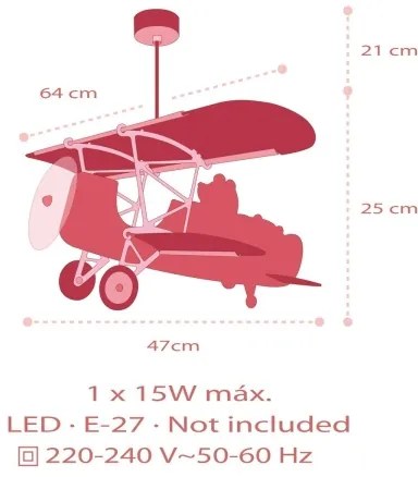 Dalber 54572 - Lustr copii LITTLE TEDDY 1xE27/15W/230V