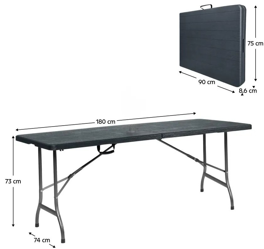 Set mobilier de grădină Ubicado (negru) (pentru 4 persoane). 1116533