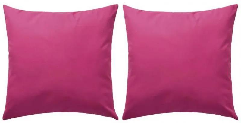 Perne de exterior, 2 buc., roz, 45 x 45 cm
