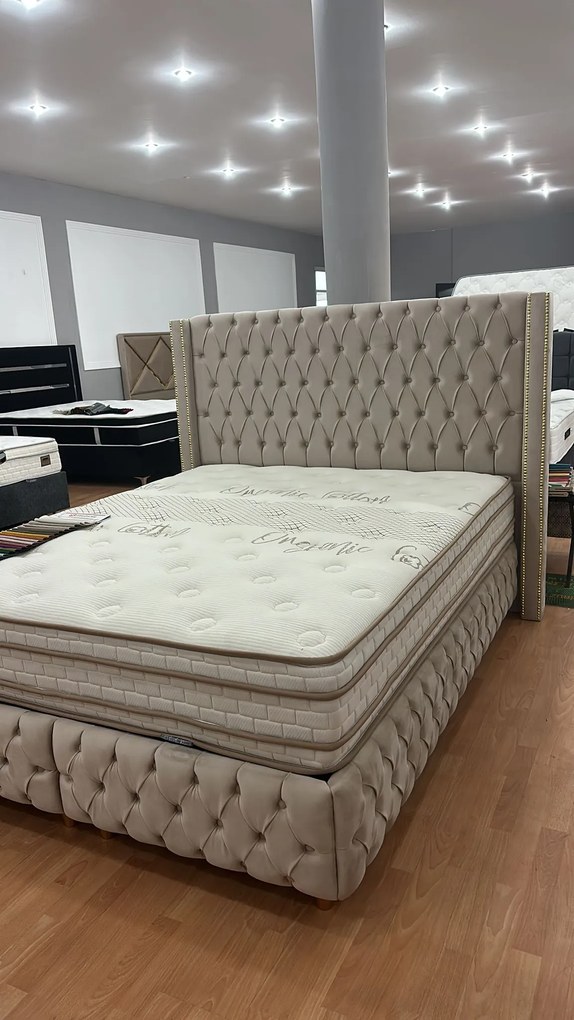 Pat Alis tapitat catifea 160/200 cm personalizabil pe culori