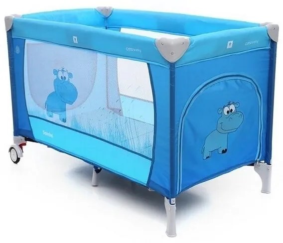 Coto Baby - Patut pliant cu doua nivele Samba Plus, 120x60 cm, Albastru