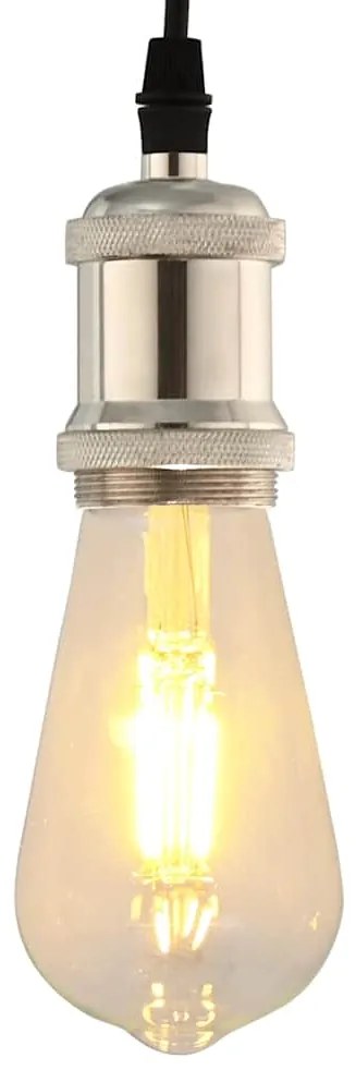 vidaXL Suporturi de lampă 2 buc Nichel satinat E27