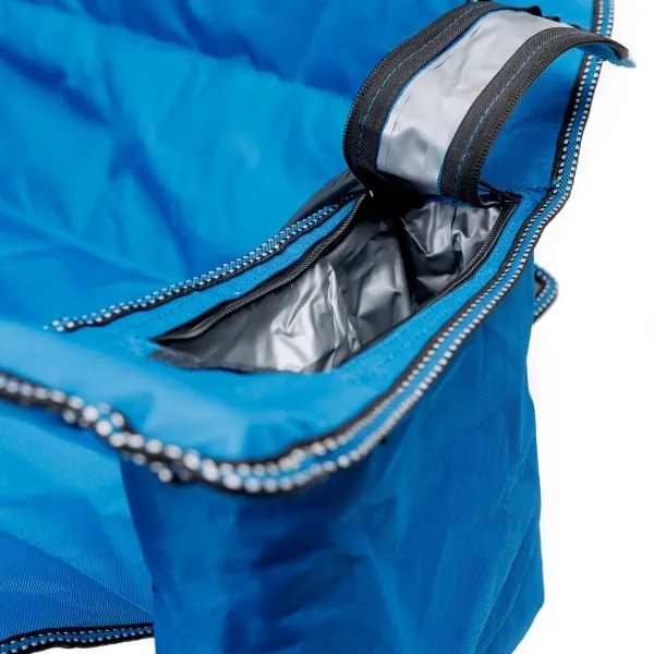 Masă pliabilă de drumeție + 2x scaun albastru