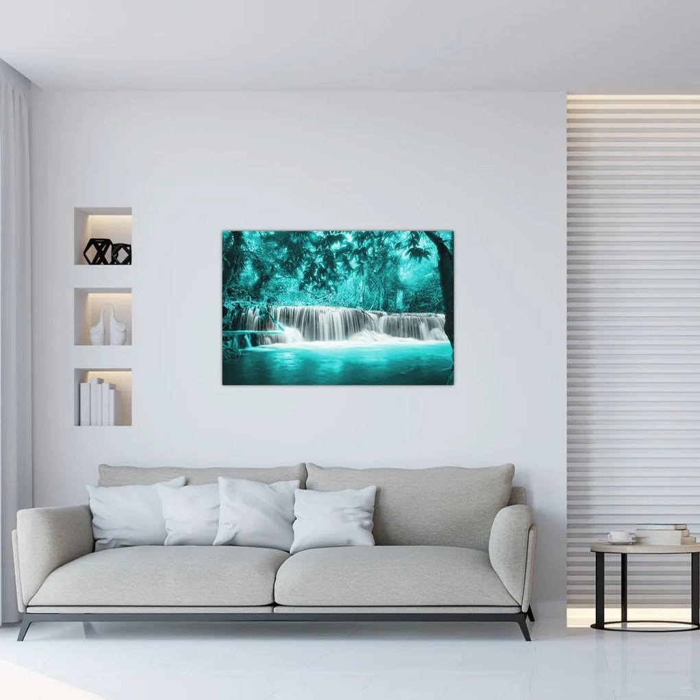 Tablou - Cascada albastră (90x60 cm)