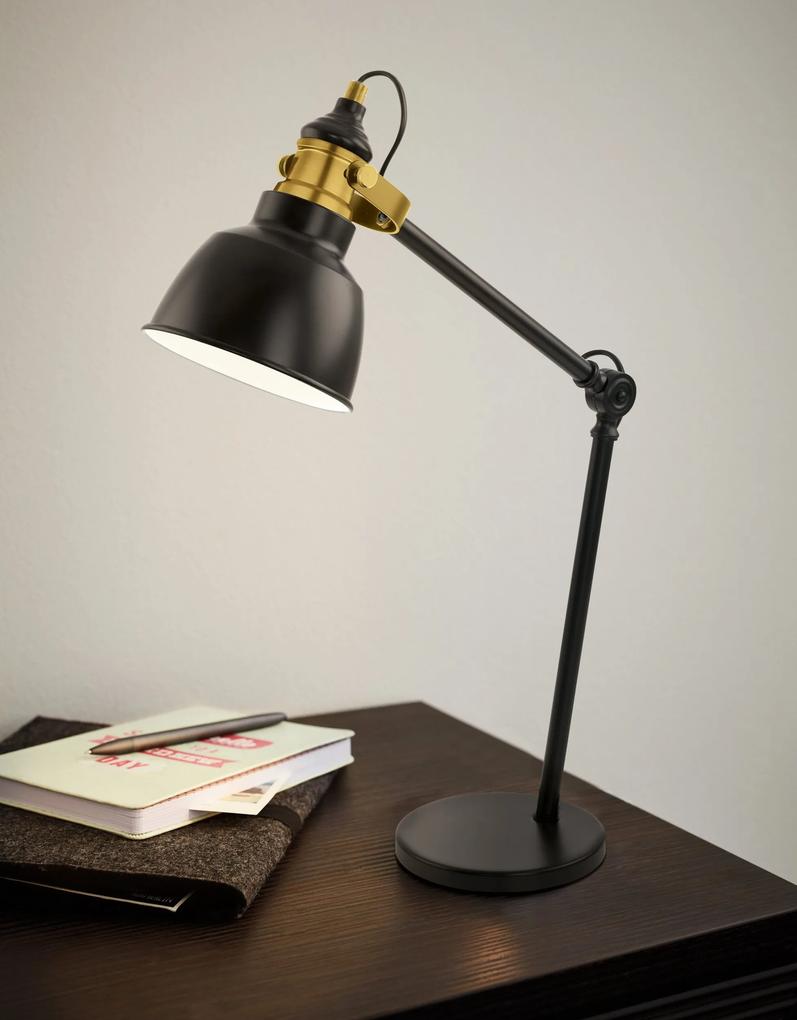 Lampa de masa THORNFORD neagra 15,5/40,5 cm