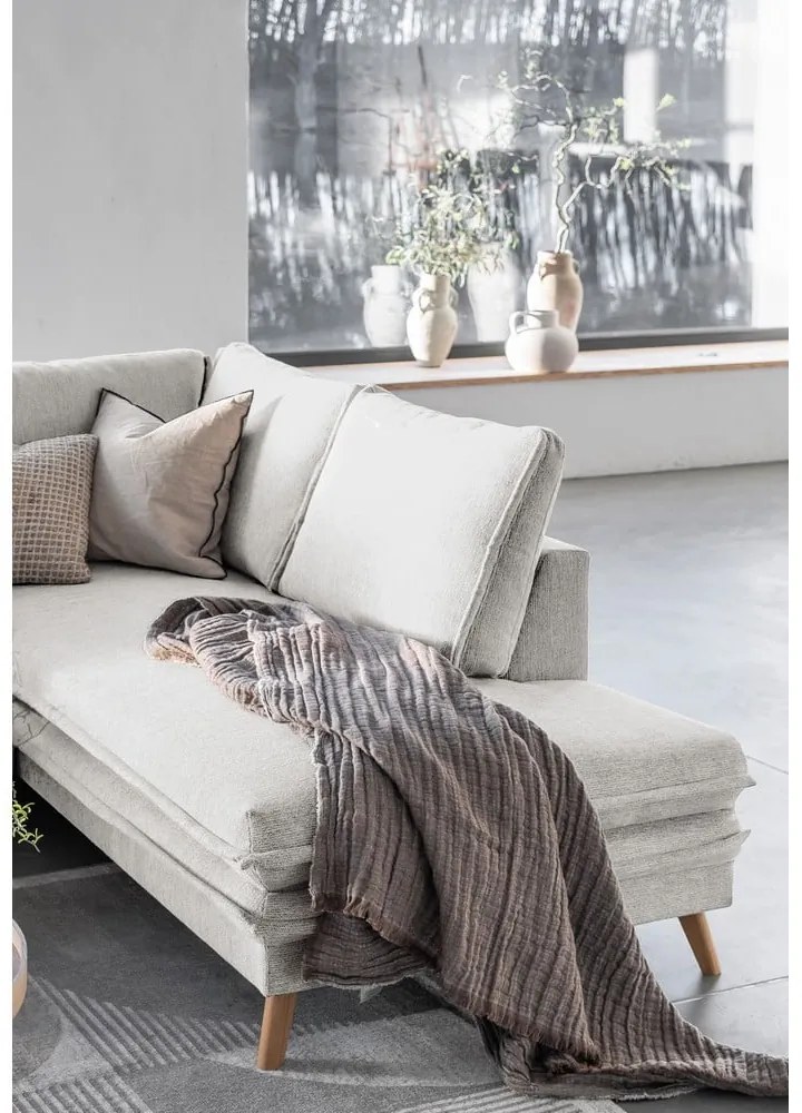 Colțar bej extensibil (cu colț pe partea dreaptă) Charming Charlie – Miuform