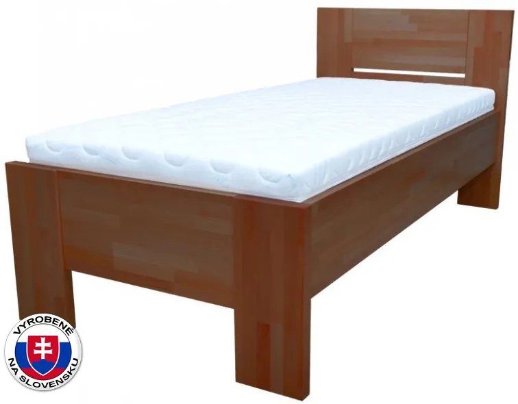 Pat de o persoană 220x90 cm Nicky tăblie plină (masiv). 745692